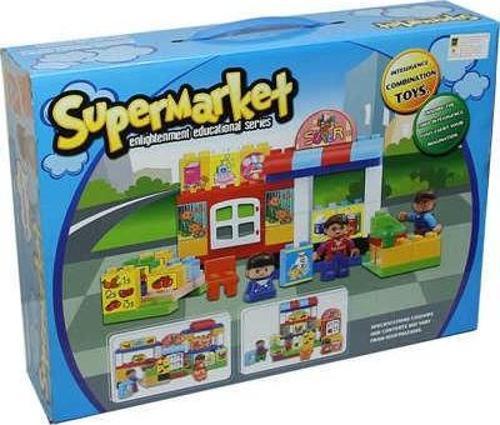 Eğitici, 54 Parça Süpermarket Blok Oyun SETİ - Eğitici Oyuncak