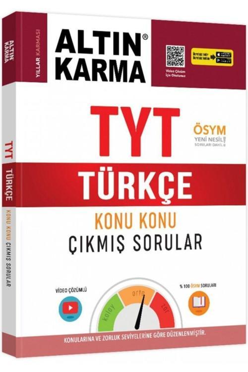 Altın Karma Yayınları Tyt Türkçe Konu Konu Çıkmış Sorular