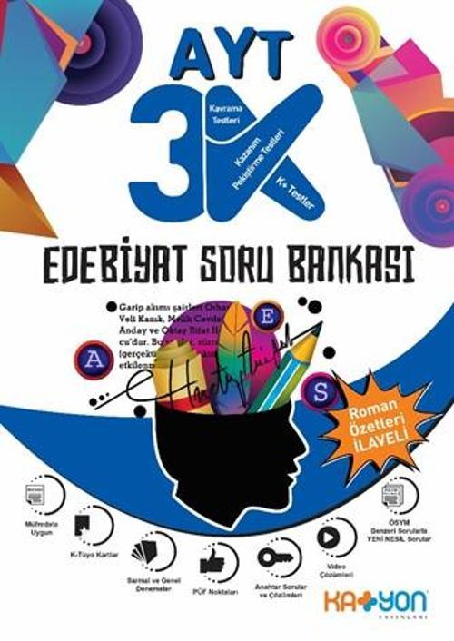 Katyon Yayınları Ayt Edebiyat 3K Soru Bankası