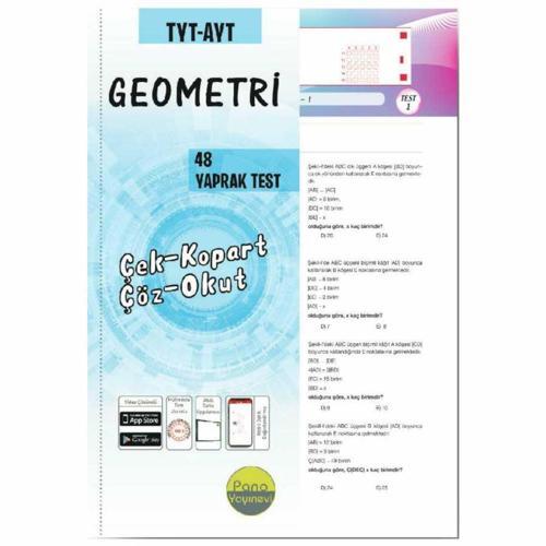 Pano Yayınları Tyt-Ayt Geometri Yaprak Test