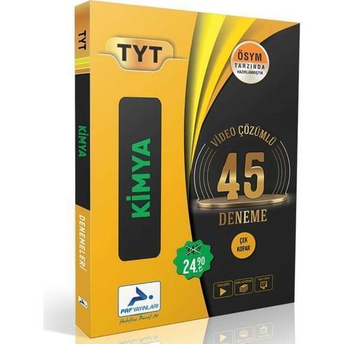 Paraf Yayınları Tyt Kimya Video Çözümlü 45 Deneme
