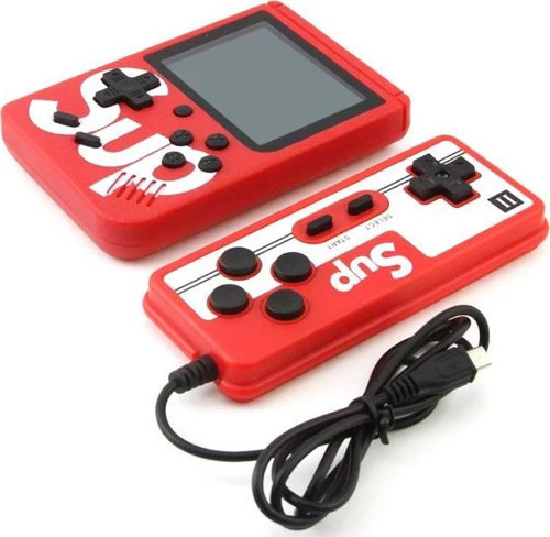 GC-01 Çift Kol 400 Nostalji Oyunlu Mini Atari Kırmızı