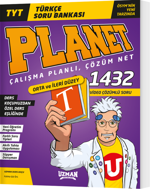 Uzman Yayınları Tyt Türkçe Planet Orta ve İleri Düzey Soru Bankası