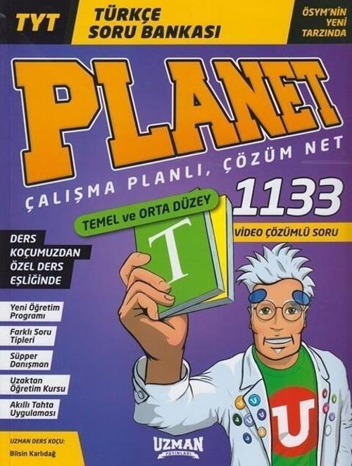 Uzman Yayınları Tyt Türkçe Planet Temel ve Orta Düzey Soru Bankası