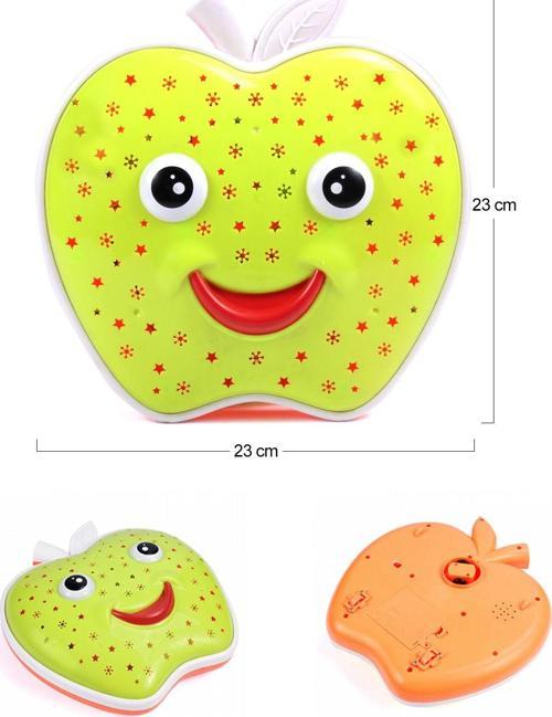 Müzikli - Projektörlü Oyuncak Çarp & Dön Özellikli Happy Apple