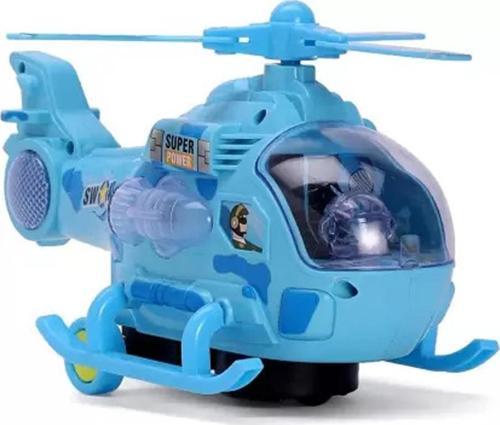 3D Işıklı, Sirenli Çarp Dön Sensörlü Helikopter - Eğlenceli Oyuncaklar!