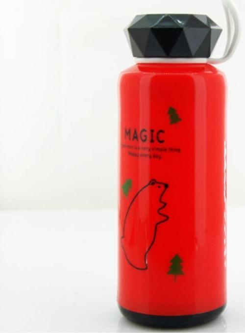 330 Ml Plastik Kapak Matara Magic Kırmızı