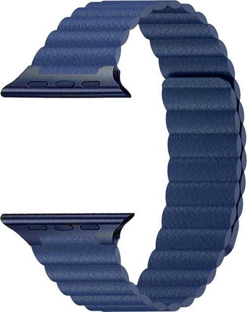 Apple Watch Kayış 44 Mm Deri Lacivert