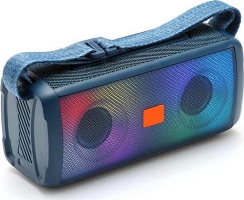 Rgb Işıklı Bluetooth Speaker Hoparlör Taşınabilir Kablosuz Fm Tf Kartı Aux Tws Ipx4 Tekstil Yüzey