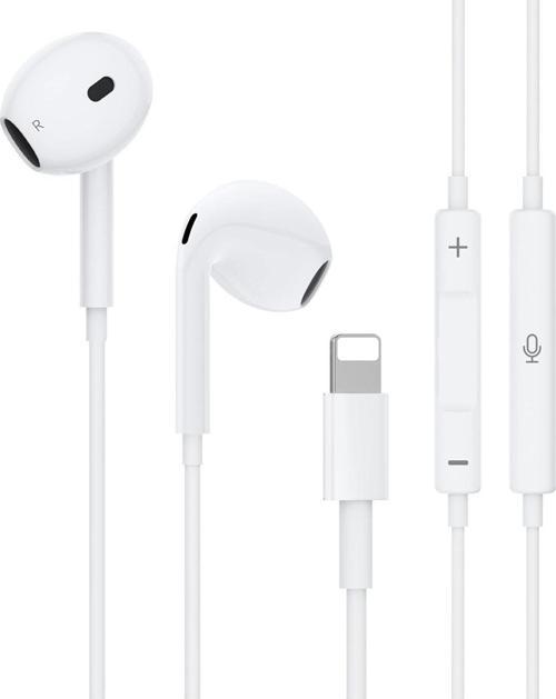 Tak Çalıştır Lightning Uçlu Mikrofonlu Kulaklık iPhone 13 Serisine Kadar Destek iPhone 11 12 Uyumlu