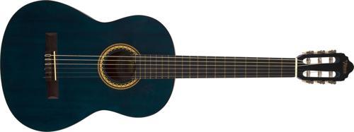 VC204TBU Klasik Gitar SCALE 4/4 Şeffaf Mavi Mat Kapak