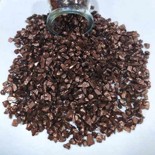 Dekoratif Gerçek Cam Kırığı (4-8 MM Arlığında 50 GR) KahveRengi