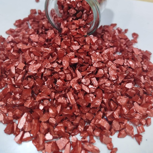 Dekoratif Gerçek Cam Kırığı (4-8 MM Arlığında 50 GR) Kırmızı