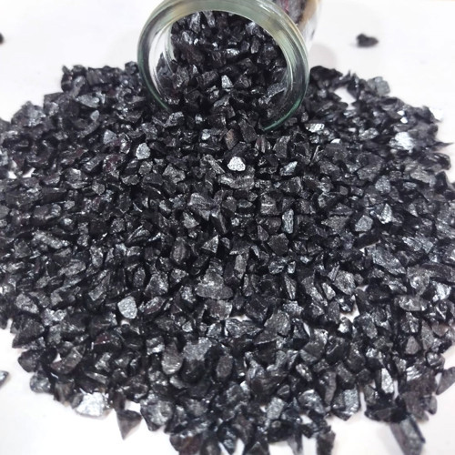 Dekoratif Gerçek Cam Kırığı (4-8 MM Arlığında 50 GR) Siyah