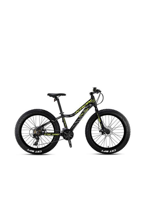 Fxc 500 - 26 Mtb - 17 - 21 Vites - Mekanik Disk Fren - Mat Siyah-Neon Sarı/Gri