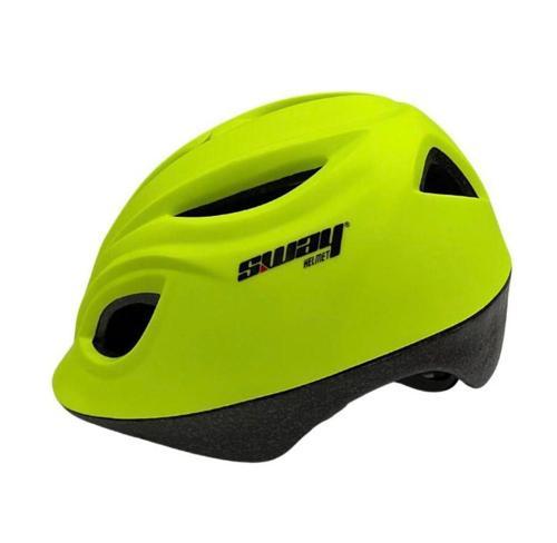 Sway N20 3-9 Yaş Çocuk Bisiklet Kaskı Paten Kaykay Kaskı Çocuk Koruyucu Kask Yeşil Renk
