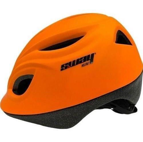 Sway N20 3-9 Yaş Çocuk Bisiklet Kaskı Paten Kaykay Kaskı Çocuk Koruyucu Kask Turuncu Renk