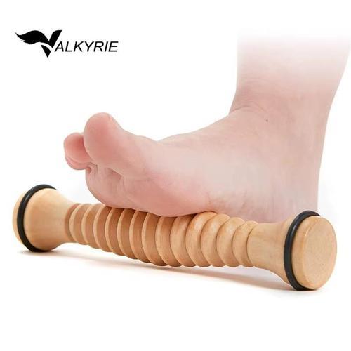 Ahşap Ayak Masaj Rolü Derin Doku, Plantar Fasciitis Rahatlaması & Refleksoloji