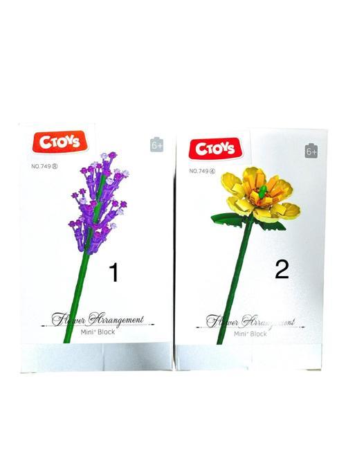 Mini Blok Flower Çiçek Lego CTOY-749 ( 1 Adet)