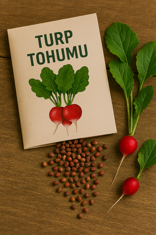 Saksıda Bahçe & Balkon İçin Turp Tohumu 5 Gram – Mini Boy, Hızlı Hasat