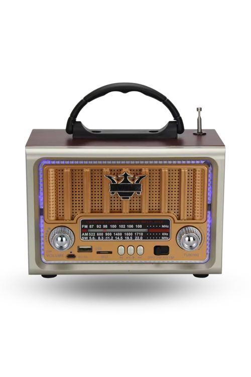 Büro Ev Ofis Hediyesi için Taşınır Klasik AM/FM/SW  Retro Nostaljik Radyo