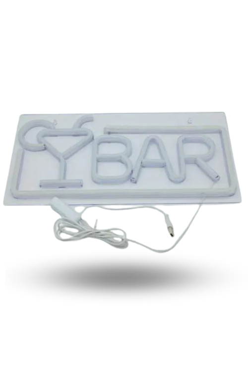 Büro Ev Ofis Hediyesi için BAR Yazılı Neon Led Işık