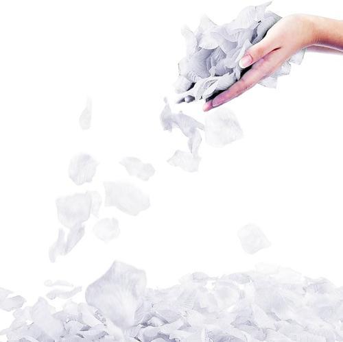 Büro Ev Ofis Etkinik Süsleri için 5PAKET 500ADET Beyaz Gül Yaprağı Seti