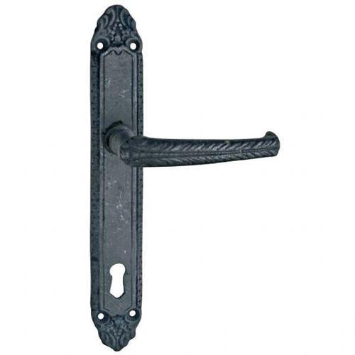 Prinç döküm antik siyah rustik eskitme, ferforje tipi osmanlı kapı kolu HFT01018 1 tek Wc kapı kolu