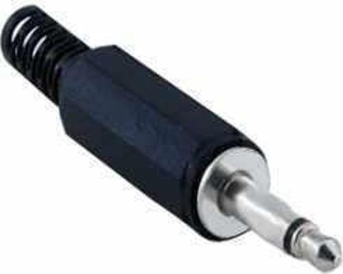 KJ44P 3.5 MM MONO ERKEK JAK PLASTİK SİYAH UÇLU