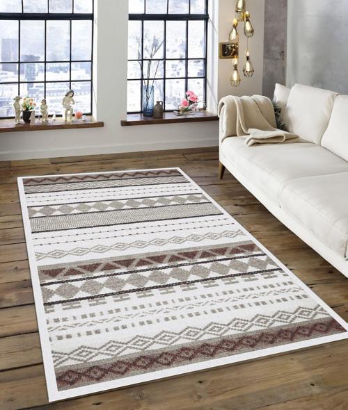 Dijidekor Işıltı Koleksiyonu Model168 Süngerli Dijital Baskılı Saçaksız Mutfak Halısı Yolluk