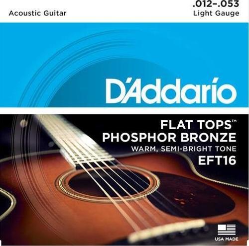 EFT16 FLAT TOPS PHOSPHOR BRONZE LİGHT TAKIM TEL AKUSTİK GİTAR TELİ 012-053