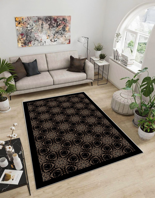 Dijidekor Işıltı Koleksiyonu Model270 Süngerli Dijital Baskılı Saçaksız Mutfak Halısı Yolluk
