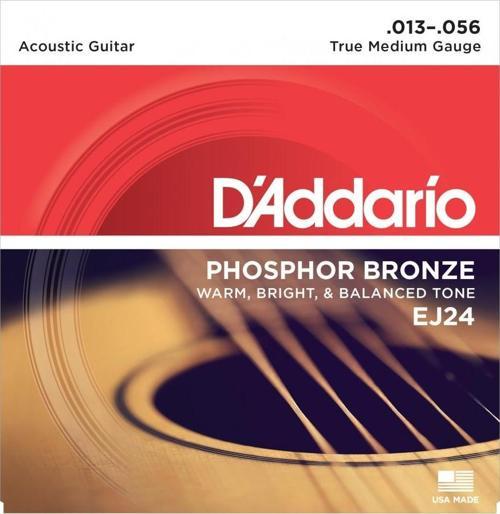 EJ24 PHOSPHOR BRONZE TRUE MEDİUM 013-056 AKUSTİK GİTAR TELİ