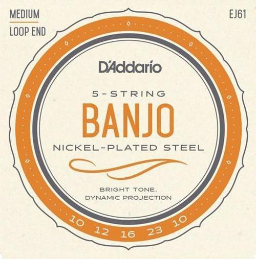 EJ61 5-TELLİ MEDİUM TAKIM TEL BANJO TELİ 010-023