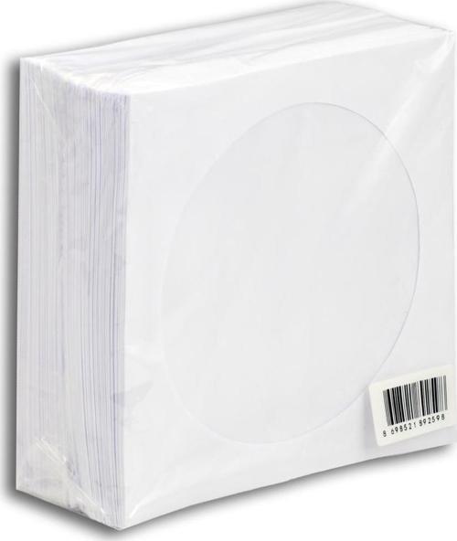 CD&DVD Zarfı Beyaz 80gr 500'lü Paket Pencereli