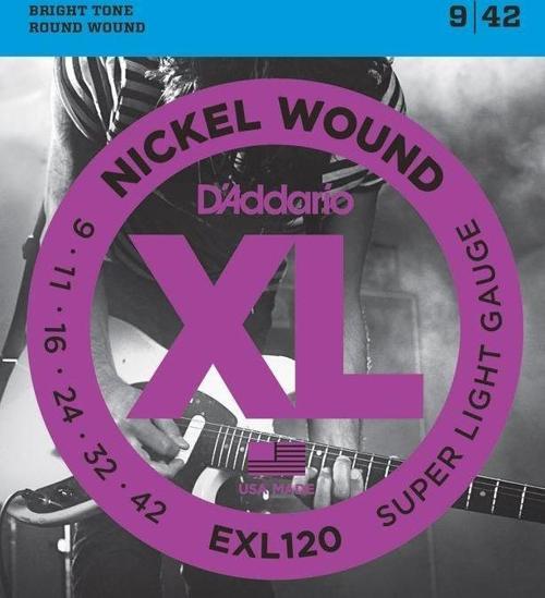 EXL120 SÜPER LİGHT TAKIM TEL ELEKTRO GİTAR TELİ 009-042