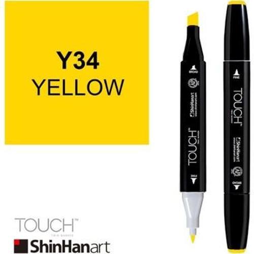 Twin Brush Marker Y34 Yellow