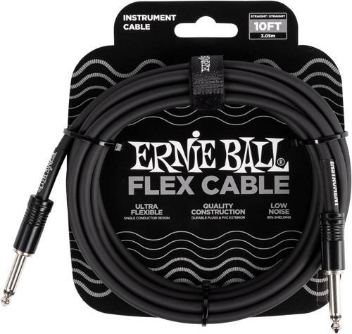 P06434 Enstrüman Gitar Kablosu Flex Düz-Düz Uçlu 3m Siyah