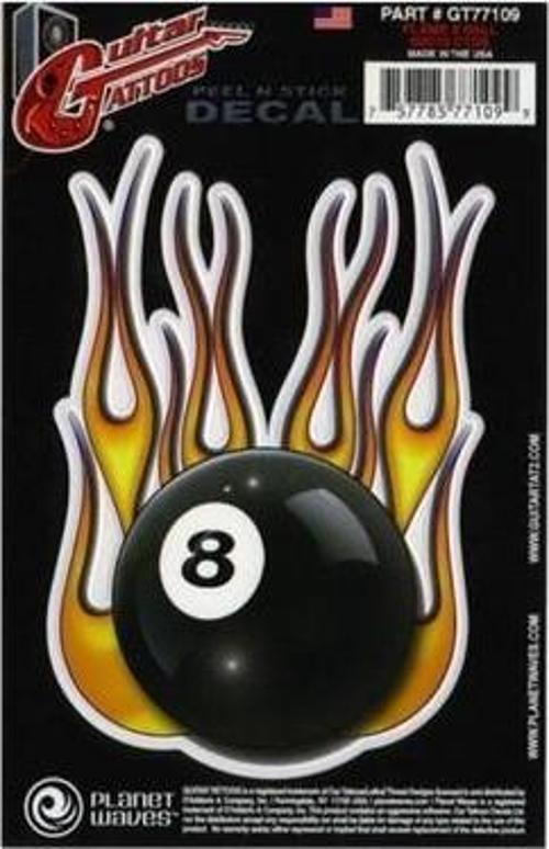 GT77109 STİCKER YAPIŞTIRMA FLAME 8 BALL