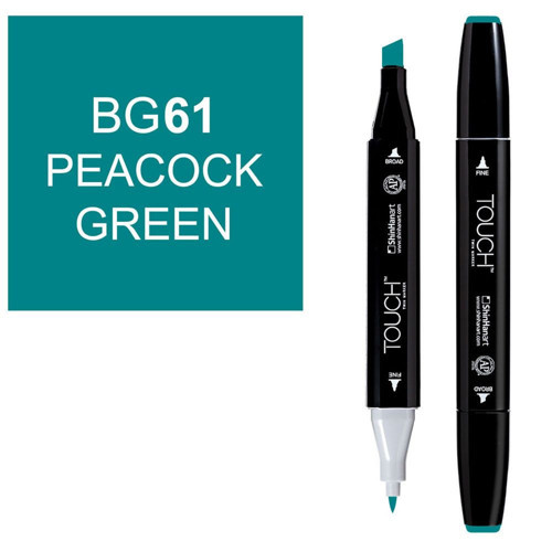 Twin Brush Marker BG61 Peacock Green