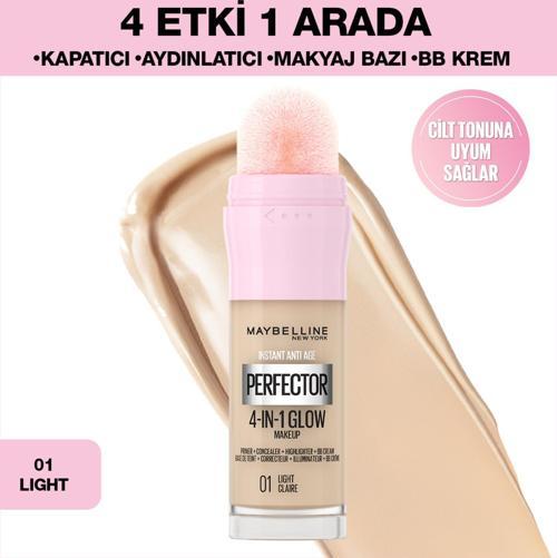 Instant Perfector Glow 4 Etki 1 Arada Fondöten - 01 Light