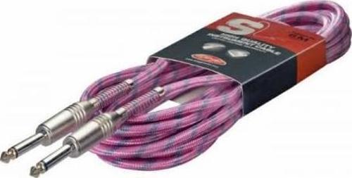 SGC6VT PK ENSTRÜMAN KABLO İP SARGI PEMBE 6 M
