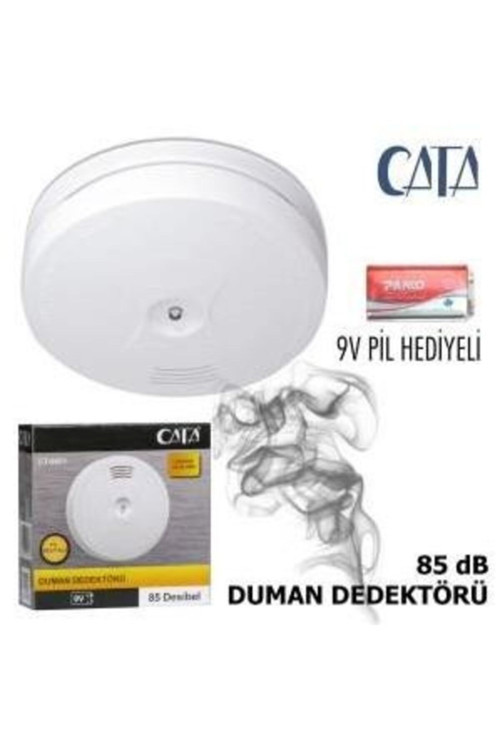 Pilli Duman Dedektörü 90 Desibel Ct-9451