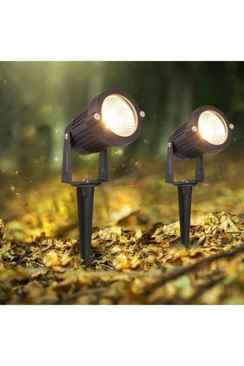 7W Kazıklı Led Bahçe Aydınlatma, Gün Işığı Rengi, Sarı, Dayanıklı Ve Şık Tasarım