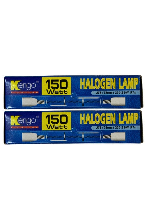 150W Sarı Işık R7S Duylu Dim Edilebilir Çubuk Halojen Ampul 78Mm (2 Adet)