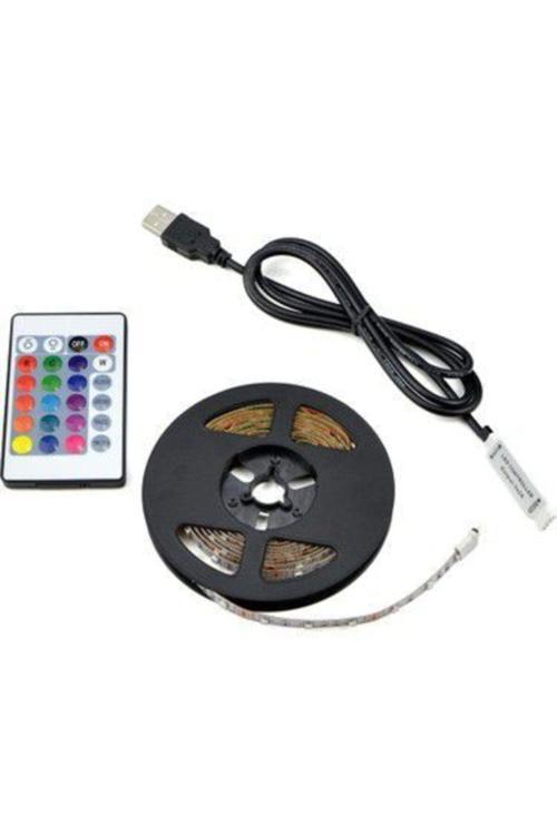 Tv Arkası Usb Led Işık Rgb Şerit Led 3X50 Cm =(Kumandalı Hazır Set)=(Garanti)=