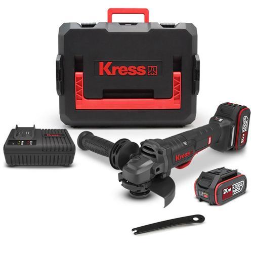 KUH04.1 20Volt 5.0Ah. Li-ion Çift Akülü 125mm Kömürsüz Profesyonel Devir Ayarlı Alttan Tetikli Avuç Taşlama