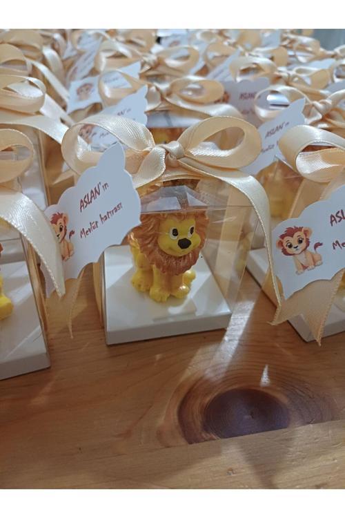 Aslan Mum30Adet,Doğum Günü Hediyesi,Bebek Mevludu,Sünnet Hatırası,Babyshower,Yenidoğan Hediyelik Mum