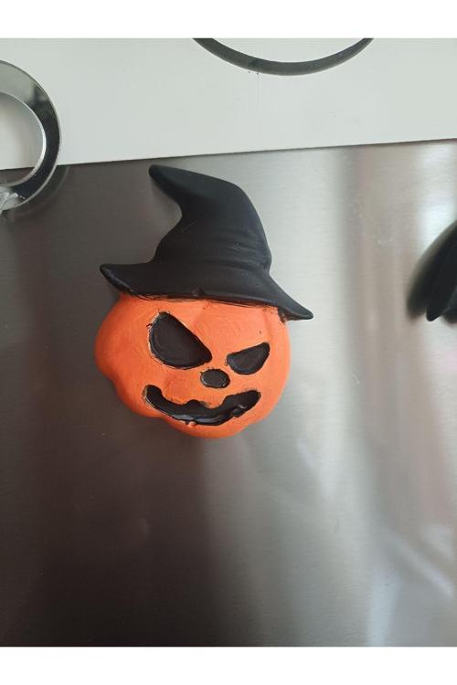 Halloween Buzdolabı Süsü 4 Lü Mıknatıslı,Notluk,Fotoğraf,Kart Tutucu,Parti Malzeme,Hediyelikeşya