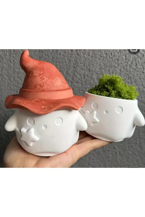 Kuromi Hayalet Temalı Mumluk,Saksi,Mum Kabı,Mum Kavanozu,Hediyelik Obje,Kuromi Hediye Taki Kutusu